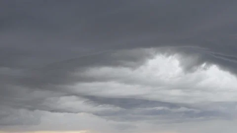 Storm cloud Dramatic Sky Thunderstorm Force of Nature Rain Clouds Stock Footage 111322895