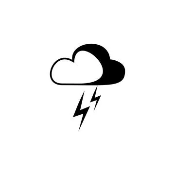 Storm cloud icon. Element of weather elements illustration. Premium quality イラスト素材
