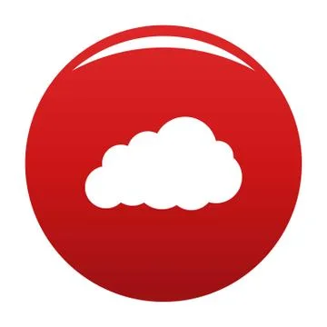 Storm cloud icon red イラスト素材