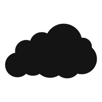 Storm cloud icon, simple style. イラスト素材