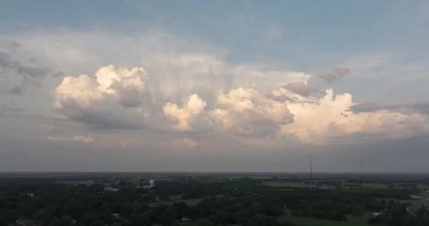 Storm cloud in the kansas sky static Video stock 297833922
