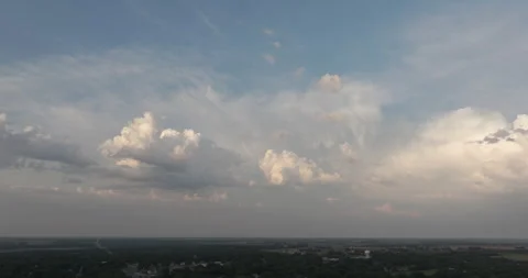 Storm cloud in the kansas sky static lapse Stock Footage 297838616