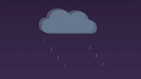 Storm cloud lightning thunder flash dusk weather loop Stock Footage 342612620