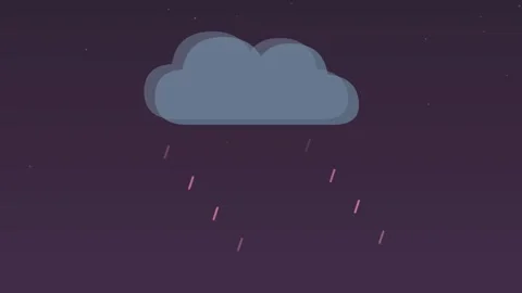 Storm cloud lightning thunder flash dawn weather loop 스톡 동영상 342612625