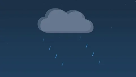 Storm cloud lightning thunder flash azure weather loop Stock Footage 342612626