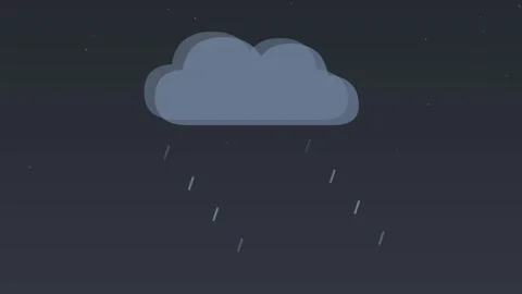 Storm cloud lightning thunder flash stormgrey weather loop 스톡 동영상 342612639