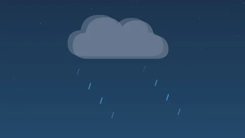 Storm cloud lightning thunder flash skyblue weather loop Stock Footage 342612656
