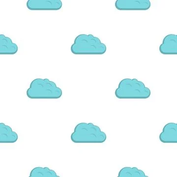 Storm cloud pattern flat Illustrazione stock