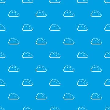 Storm cloud pattern seamless blue Stock Illustration