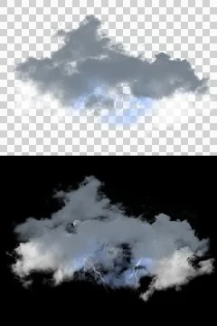 Storm Cloud PNG Transparent Background, Realistic Dark Rain Cloud Overlay Elemen 스톡 일러스트