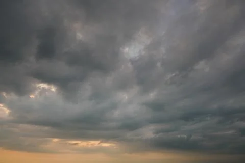 Storm cloud &amp; rainy weather background Stock Photos