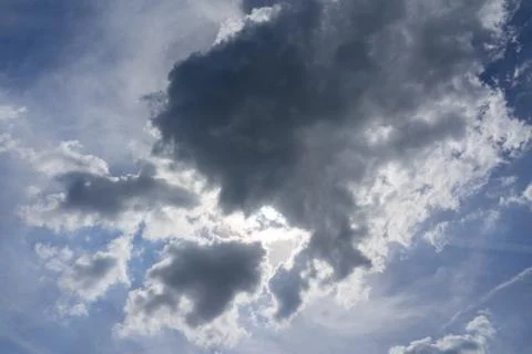 Storm cloud in the sky Stock Photos