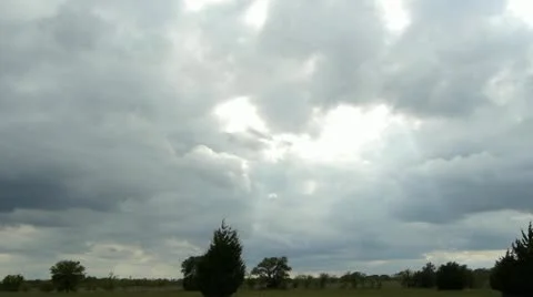Storm Cloud Time-Lapse Video stock 12390366