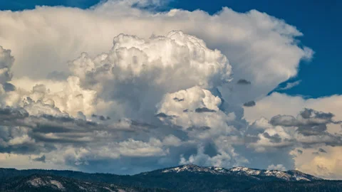 Storm Cloud Time Lapse over California's Sierra Nevada Mountains Stock Footage 279987146