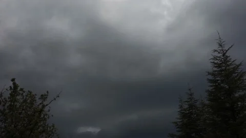 Storm clouds 4k time lapse footage Video stock 178504747