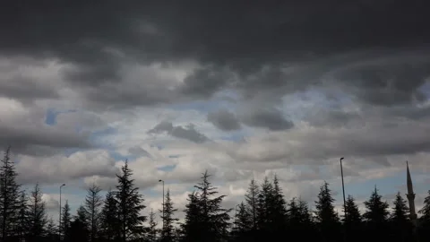 Storm clouds 4k time lapse footage Video stock 178517957
