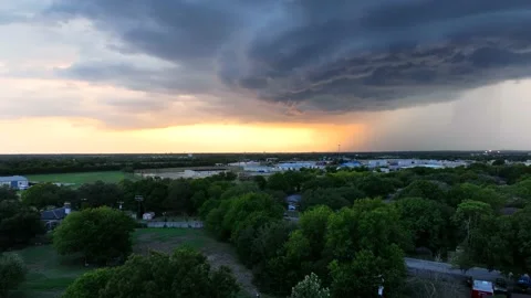 Storm clouds against a sunset. Stock Footage 217415318