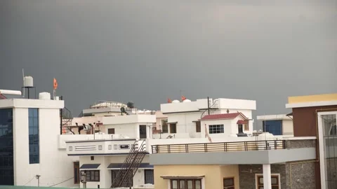 Storm Clouds and Soft Rain Stock Footage 315285538