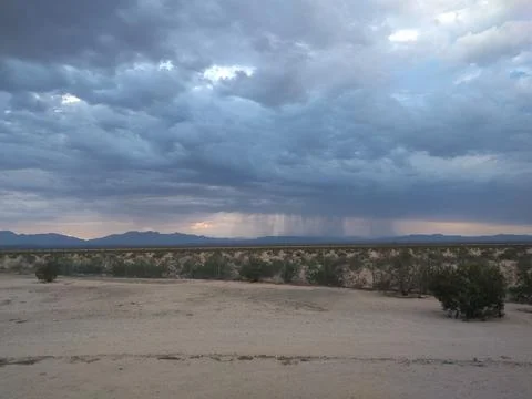 Storm clouds approaching in the horizon Stock Photos