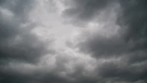 Storm Clouds are Moving in Sky, Timelapse. Stock Footage 115069015