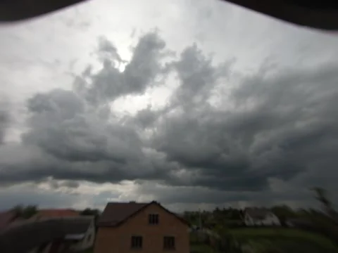 Storm clouds are walking in sky Stock Footage 145016716