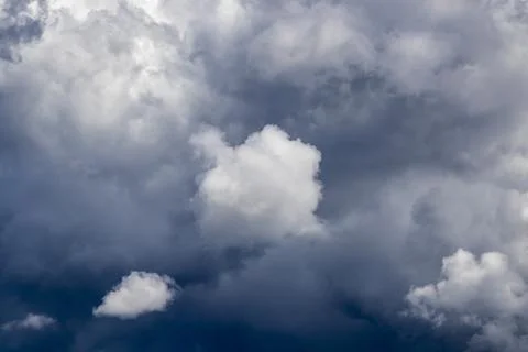 Storm clouds background, dramatic sky Stock Photos