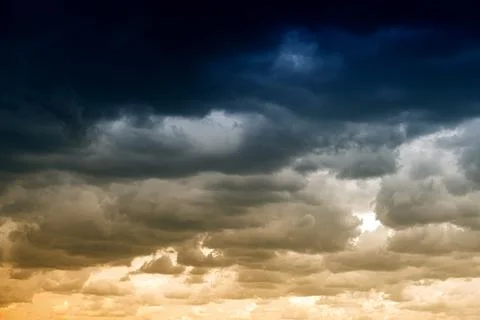Storm Clouds Background Stock Photos
