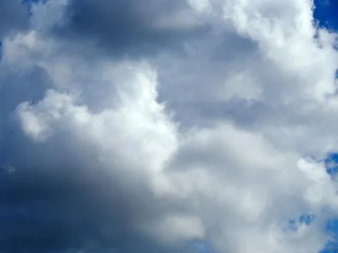 Storm clouds black closeup Stock Photos