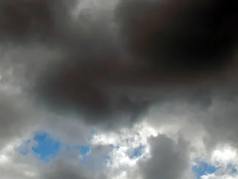 Storm clouds black closeup Stock Photos