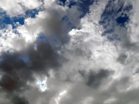 Storm clouds black closeup Stock Photos