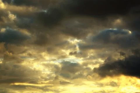 Storm clouds blurred soft focus toning Stock Photos