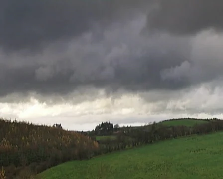 Storm clouds clearing Stock Footage 601191