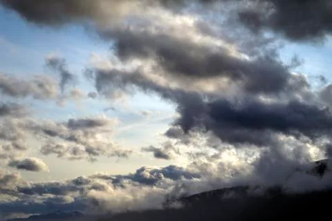 Storm clouds clearing Stock Photos