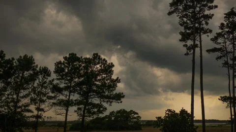 Storm Clouds Clearing Time Lapse Stock Footage 39667042