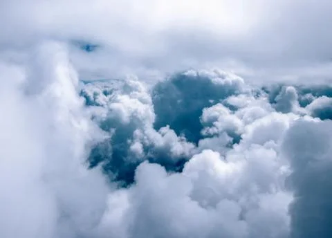 Storm Clouds closeup on the Sky Background 库存照片