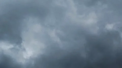 Storm clouds in continuous motion recorded in time lapse Stock Footage 323336077