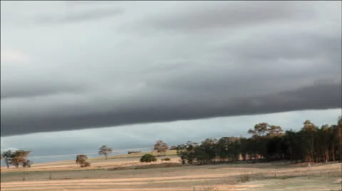 Storm clouds in the countryside Stock Footage 22664691