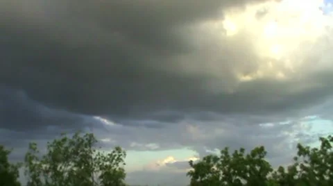 Storm clouds Stock Footage 6100378