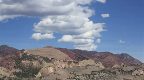 Storm Clouds form over the Waldo Canyon Burn Scar Timelapse Vídeo Stock 24371770
