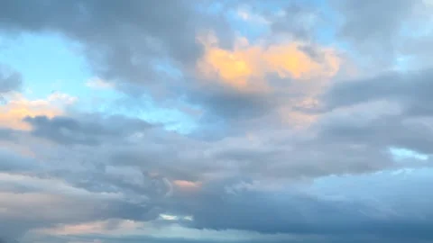 Storm clouds forming wide view above distant mountain ridges Stock Footage 343770492