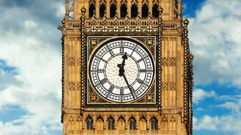 Storm Clouds Gather Big Ben Video stock 68400415