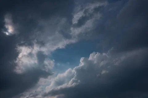 Storm clouds gather in the sky over Aachen on June 3, 2021 GERMANY - AACHE... Fotos Stock