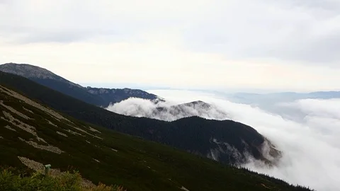 Storm clouds in the High Tatras Stock Footage 115487939