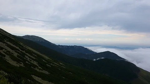 Storm clouds in the High Tatras Stock Footage 115488469