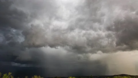Storm clouds in La Cerdanya, Capcir, Pyrenees, France Stock Footage 133920873