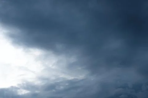 Storm Clouds, Light and Dark Cloudy Sky. Stock Photos