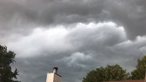 Storm clouds with lightning Stock-Footage 92341054