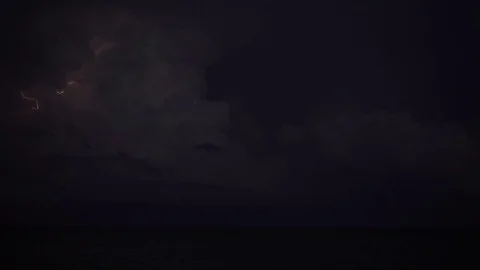 Storm clouds Lightning Strike Video stock 82719397