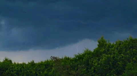 Storm clouds with lightning (time lapse) Stock-Footage 11324287