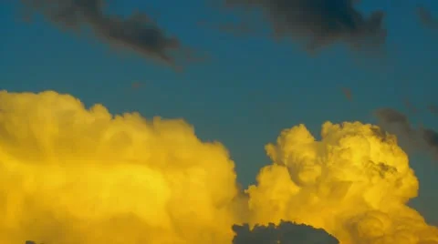 Storm clouds with lightning (time lapse) Stock Footage 11356151